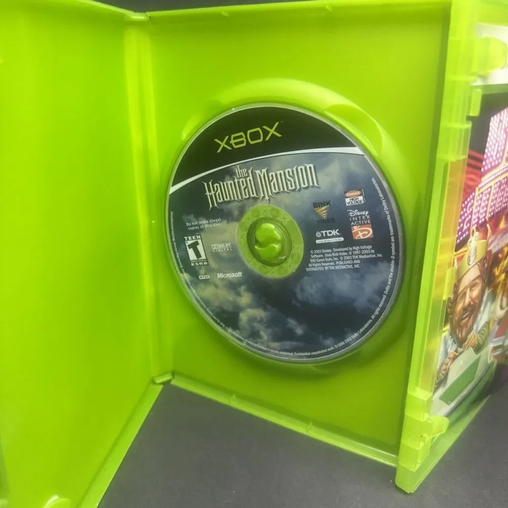 xbox  game lot Big Bumpin, The Haunted‎ Mansion, Gost Recon,top Spin